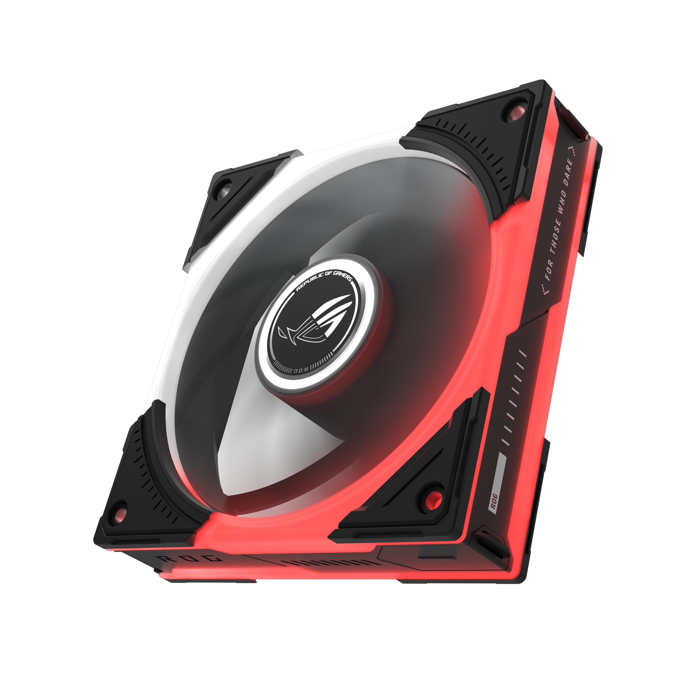 ASUS ROG Eurux GR120 ARGB PWM Lot de 3 ventilateurs PWM de 120 mm, 2600 tr/min, chaîne en marguerite brevetée, éclairage personnalisé, moyeu de ventilateur