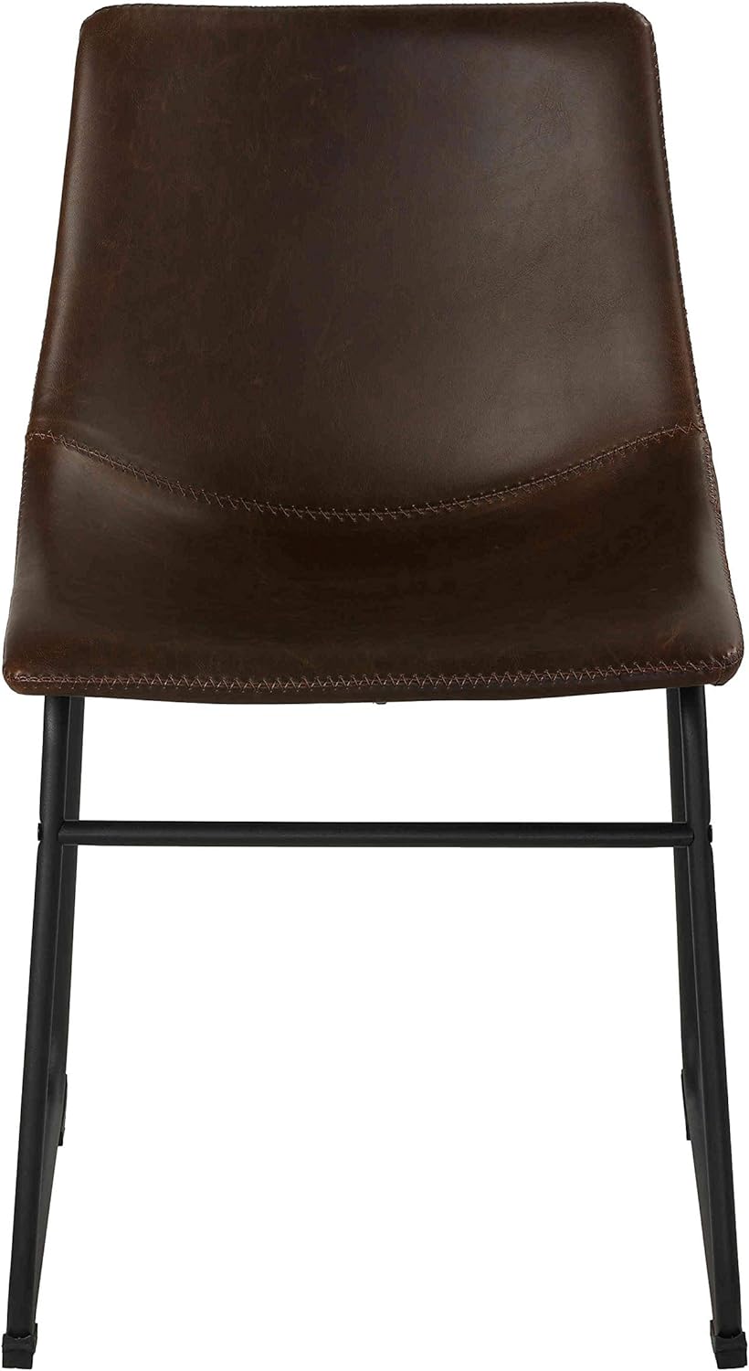 Best Deal Product Cortesi Home Casablanca Dining Chair in Distressed Coffee Brown Faux Leather, Set of 2 Greatest Product Cortesi Home Casablanca Dining Chair in Distressed Coffee Brown Faux Leather, Set of 2