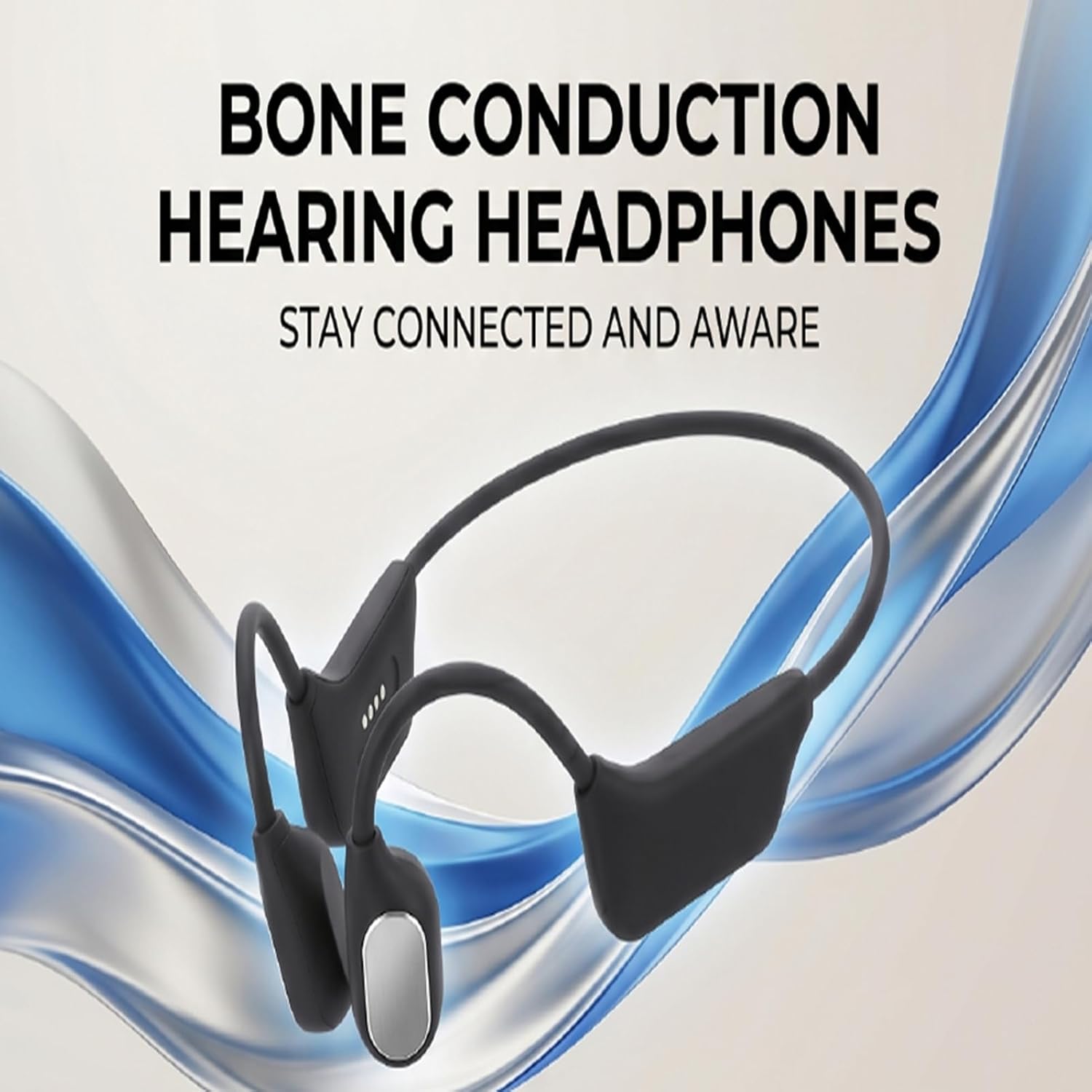 VINGVO Bone Conduction Headphones, BT5.4 with Noise Canceling IP67