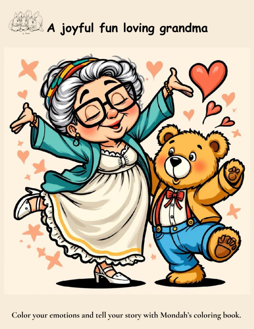 A joyful fun loving grandma: Enjoy joyful moments with the lovely grandma who fills your heart with smiles love and warmth.