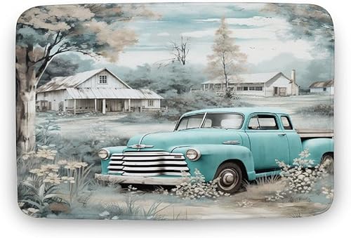 Miniatura 8 de Tapetes de baño de caballo de invierno, vida campestre, caballo, terciopelo coral, tapetes de baño pequeños con respaldo de goma, tapete decorativo