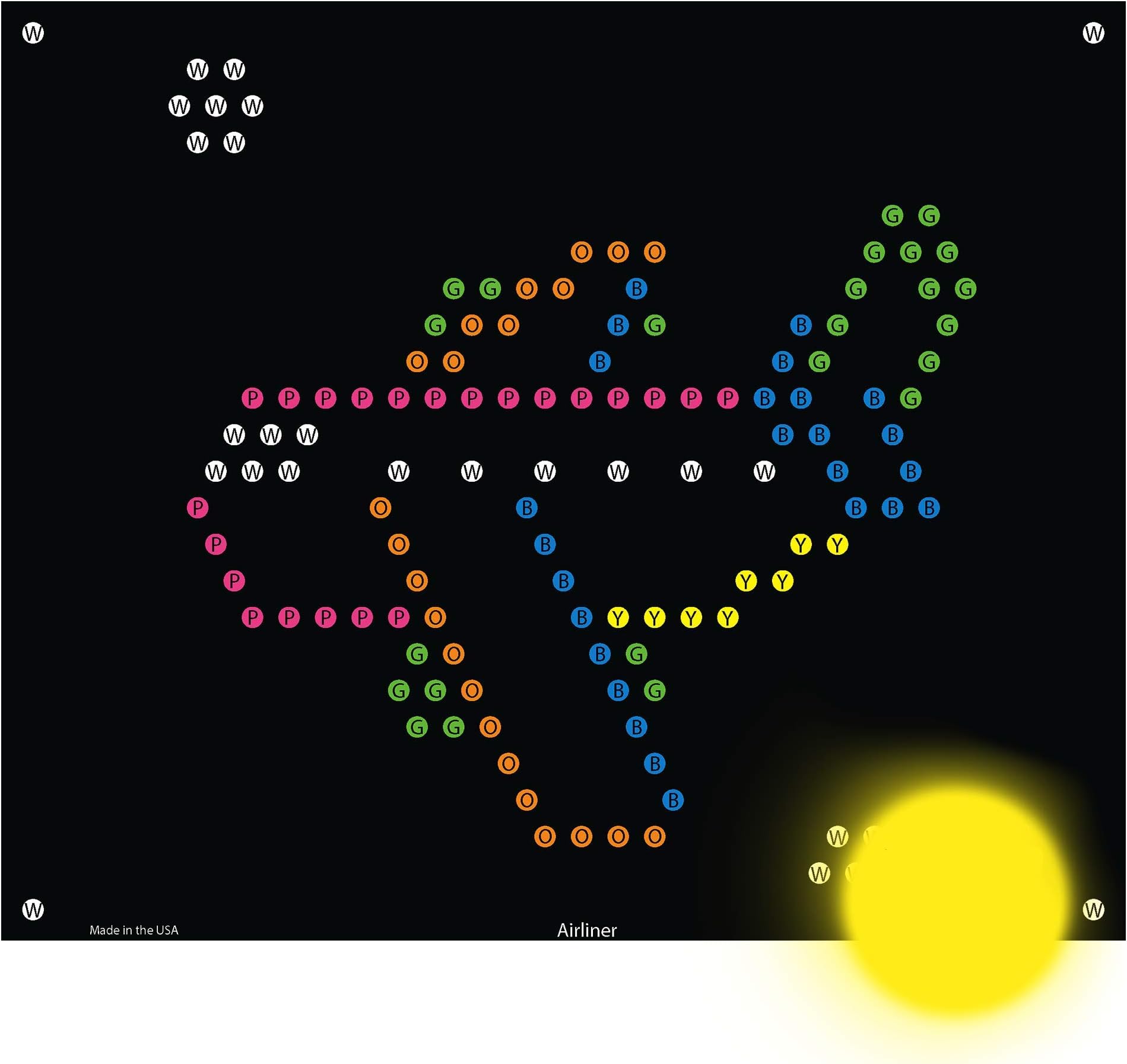 Diy Lite Brite Paper 20-Pack Magic Light Board Templates - Animal ...