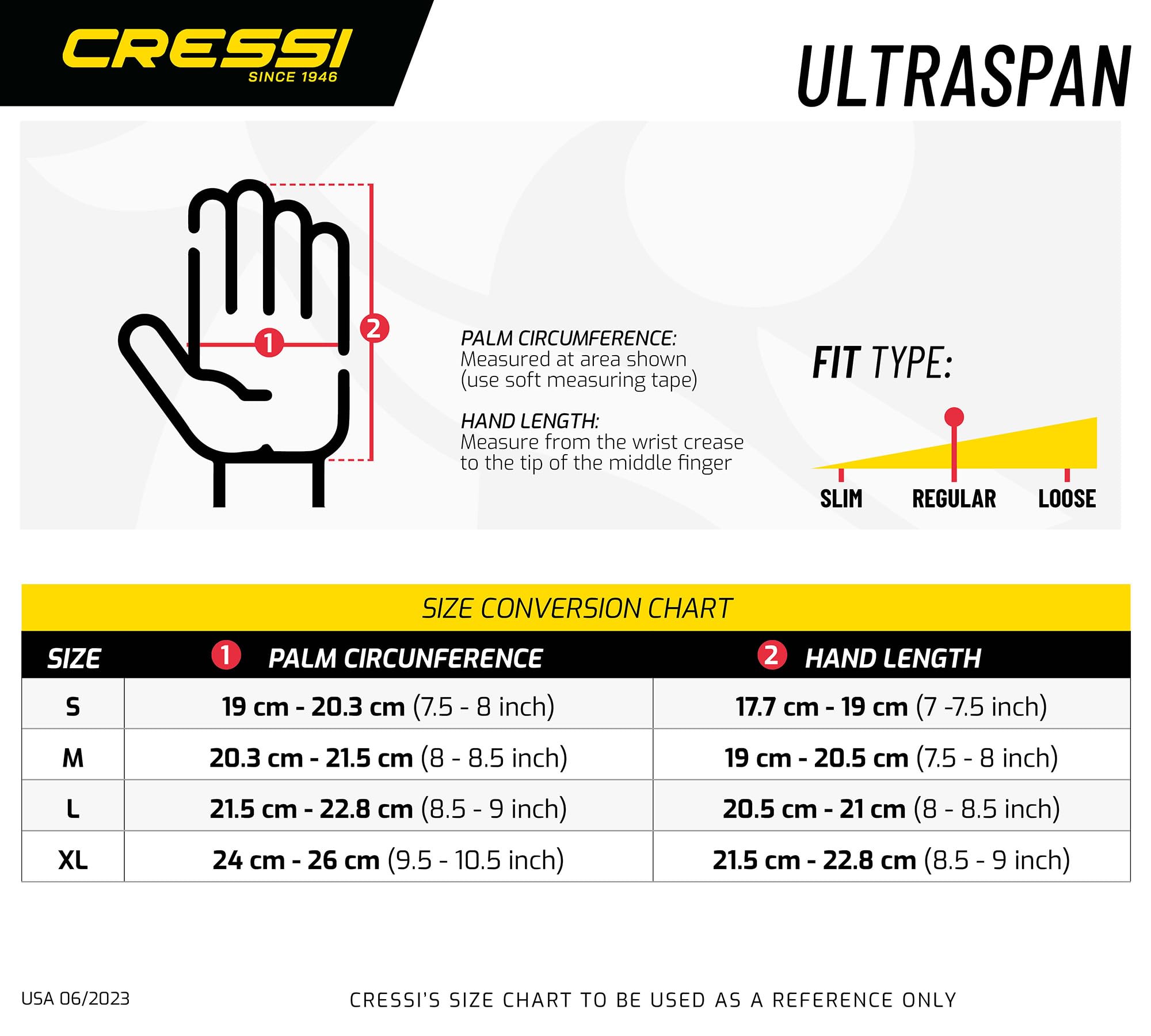 Cressi Utraspan Gloves - Guanti in Neoprene per Immersioni e Apnea