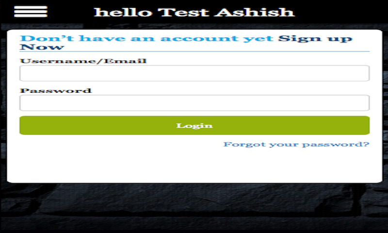 hello Test Ashish - App on Amazon Appstore