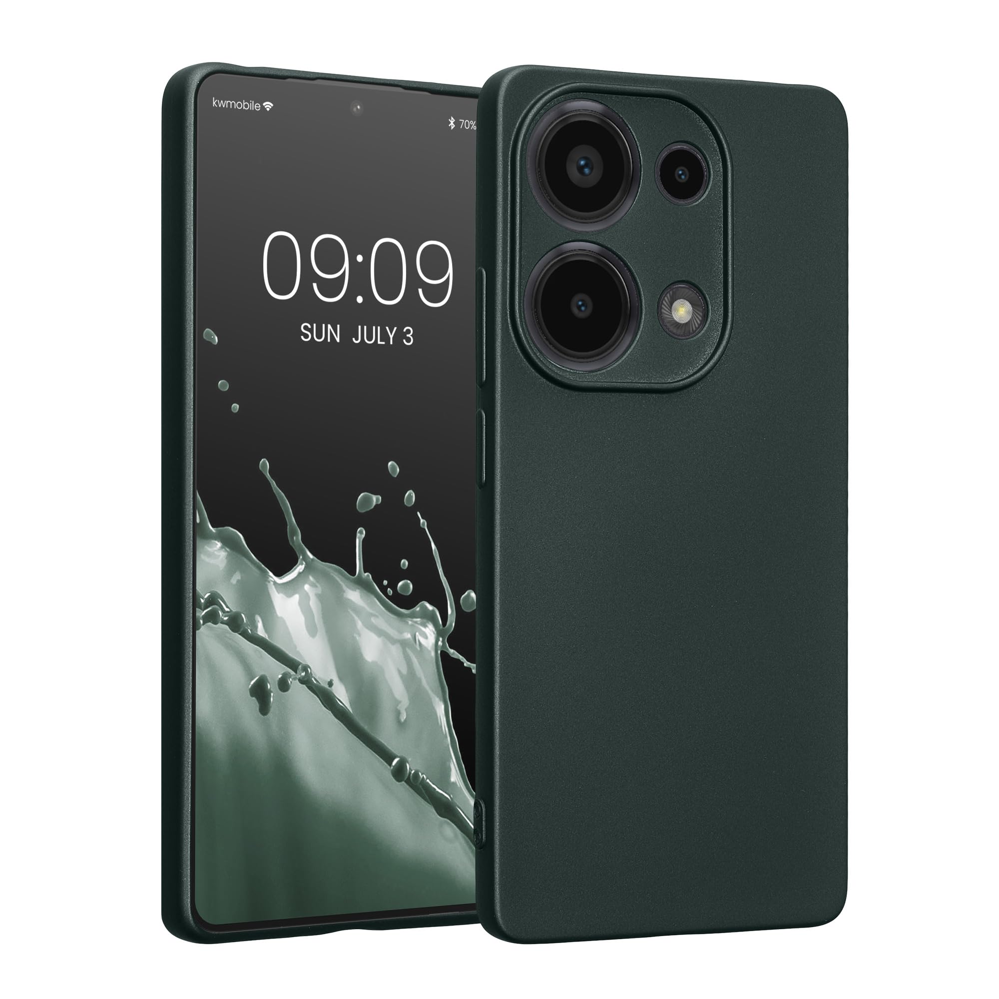 kwmobile Carcasa Compatible con Xiaomi Redmi Note 14 Pro 5G / Poco X7 Funda - Funda Ultrafina de TPU con Bordes elevados - Lavanda Metalizado — view 66
