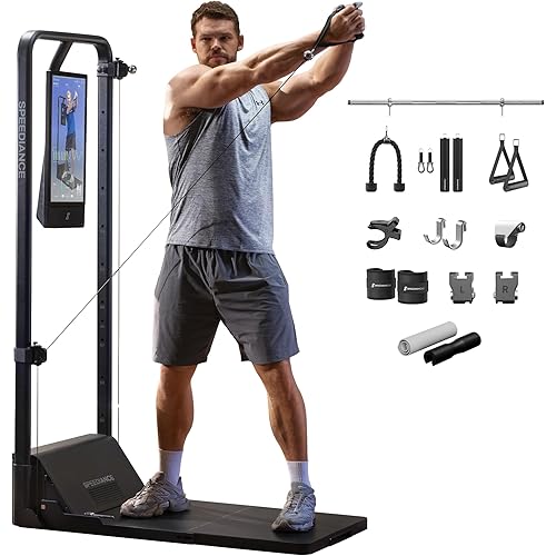 Speediance Home Gym, Smart AI-Powered Multi-Functional Smith Machine for Full Body Strength Training, All-in-one Gym Equipment, Digital Weight System, Workout Station, Squat Rack, Gym Monster 2