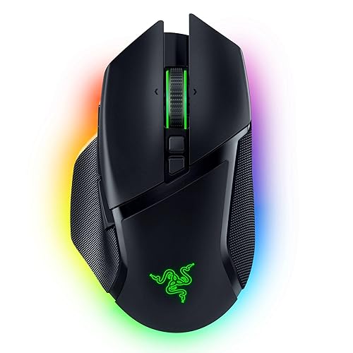 Razer Basilisk V3 Pro - Customizable Wireless Gaming Mouse HyperScroll Tilt Wheel (Focus Pro 30K Optical Sensor, 13-Zone Chroma Lighting, 10+1 Programmable Buttons) Black - Basilisk V3 Pro - Black