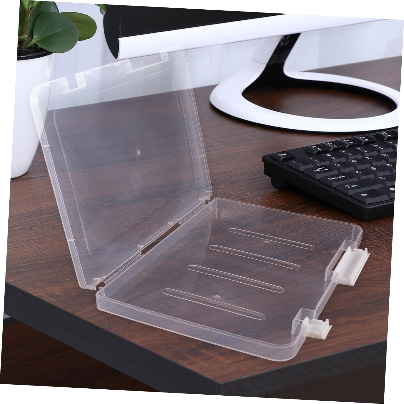 NOLITOY Archivadores de Caja A4 Portátiles, 4 Piezas, Pp Blanco