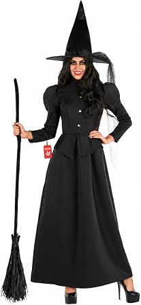 Witch Costume for Women - Halloween Dress and Hat Set