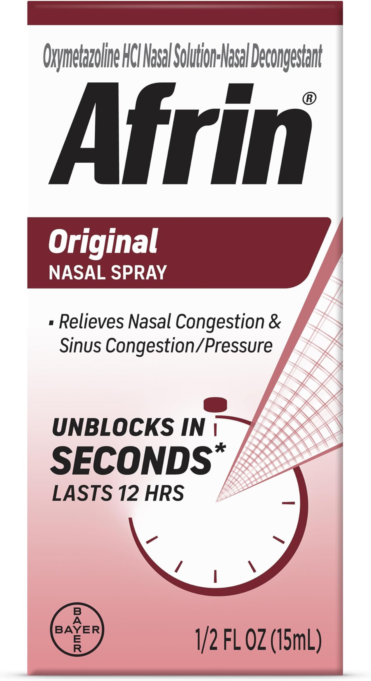 Afrin Original Nasal Spray (Old Version), 0.5 fl Oz