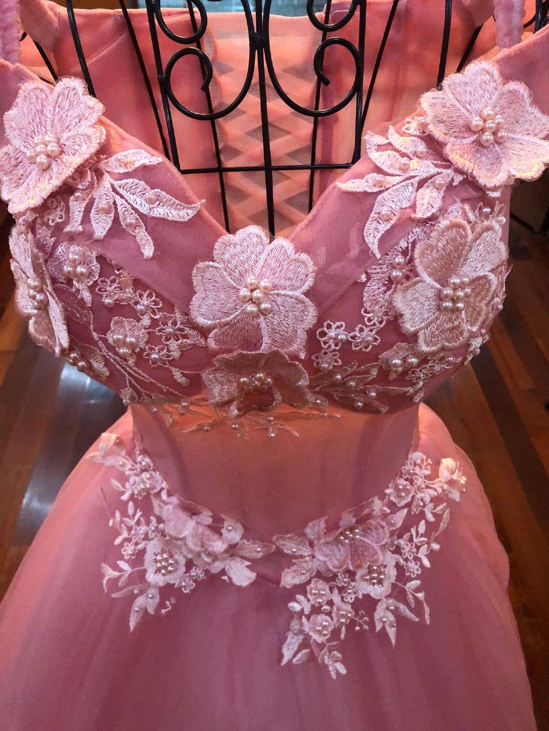Schulterfrei Abendkleider Tüll Prinzessin Lange Party Ballkleider Quinceanera Kleider