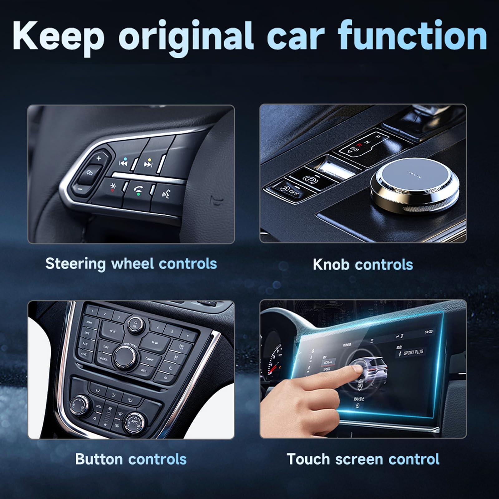 Adaptateur CarPlay & Android Auto Sans Fil - WiFi 6 & Bluetooth 5.4 - Connexion Ultra-Stable en 10s - Latence Minimale - Plug & Play pour Véhicules 2016+