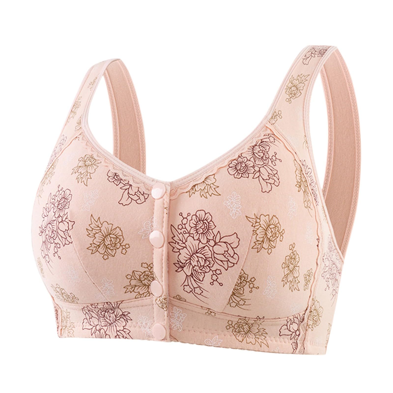 Womens Push Up Support Plus Size Ladies Non Wired Bra T Shirt Bra Comfort Seamless Workout
