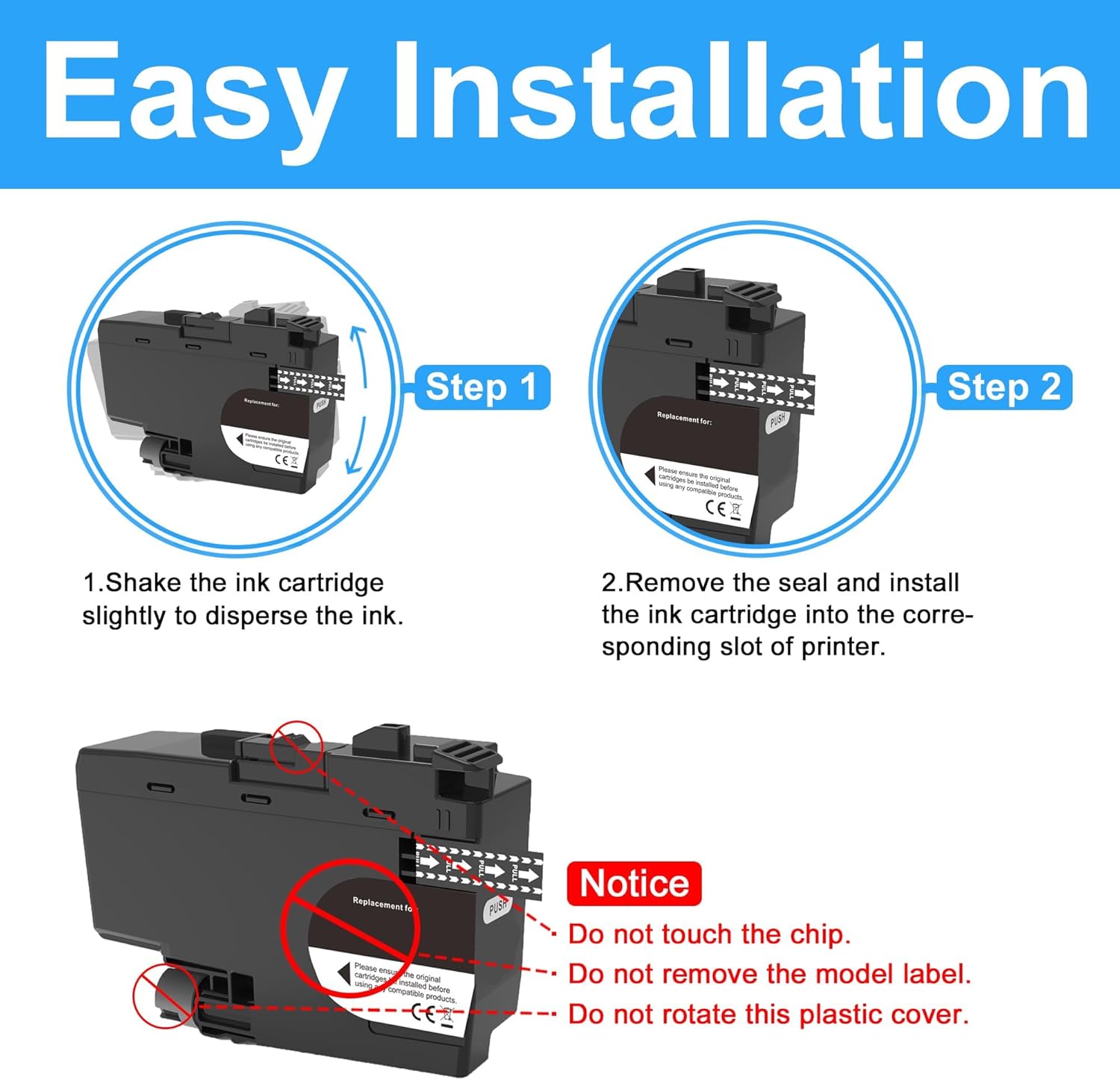 LCL SP-1 SP01 Sublimation Ink Cartridges SP01BKS High Capacity Ink Compatible with Brother Thermo Sublimation SP-1 Printers (1-Pack Black) - Image 3