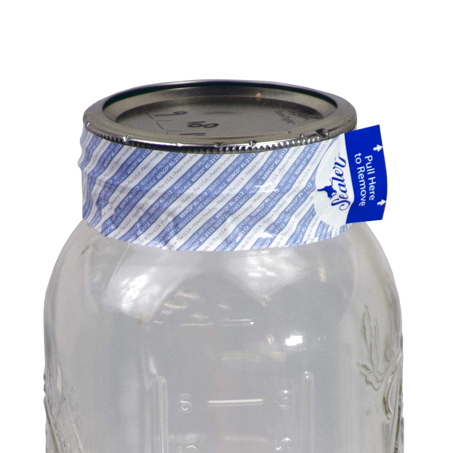 KencoSealer - Reduces Liquid Leaks and Spills - with Easy Pull Tab! Made in The USA (1 1/4" X 12", 1 Pack)