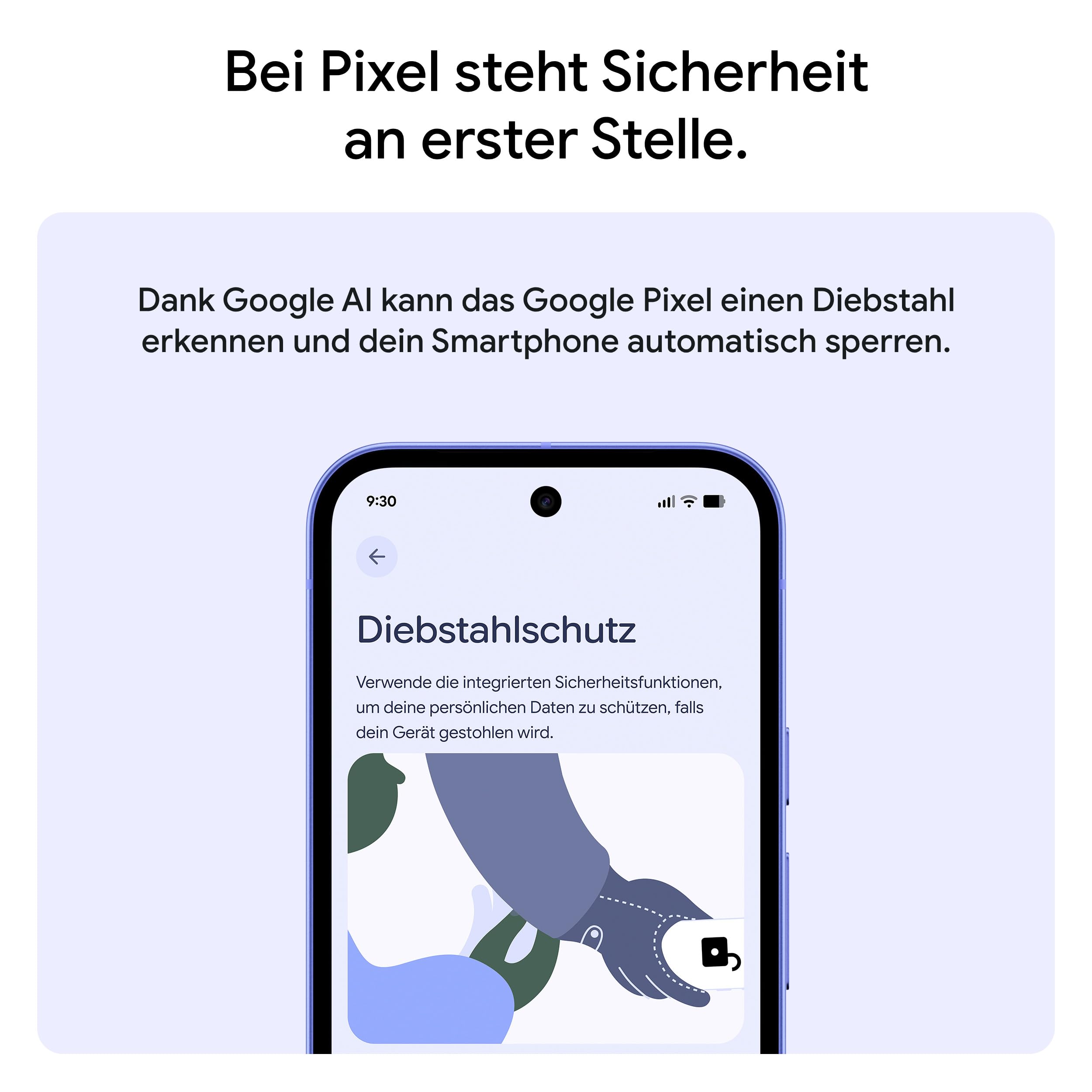 Google Pixel 10a – 7 Jahre Betriebssystem- und Sicherheitsupdates, mehr als 30 Stunden Akkulaufzeit, Kamera-Coach, Gemini Live, Pixel-Sicherheitsfunktionen - Obsidian, 128GB