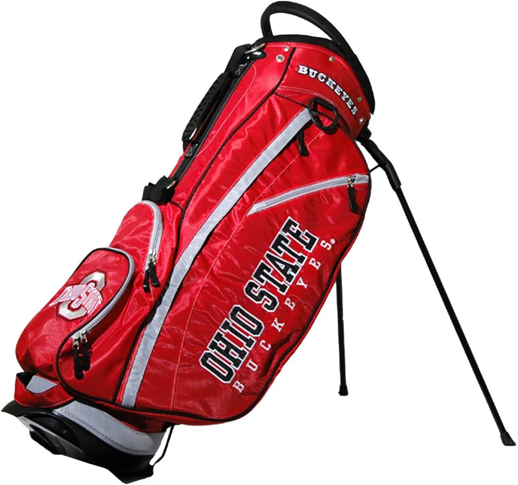 Team Golf NCAA Fairway Golf Stand Bag, Lightweight, 14-Way Top, Spring Action Stand, Insulated Cooler Pocket, Padded Strap, Umbrella Holder & Removable Rain Hood