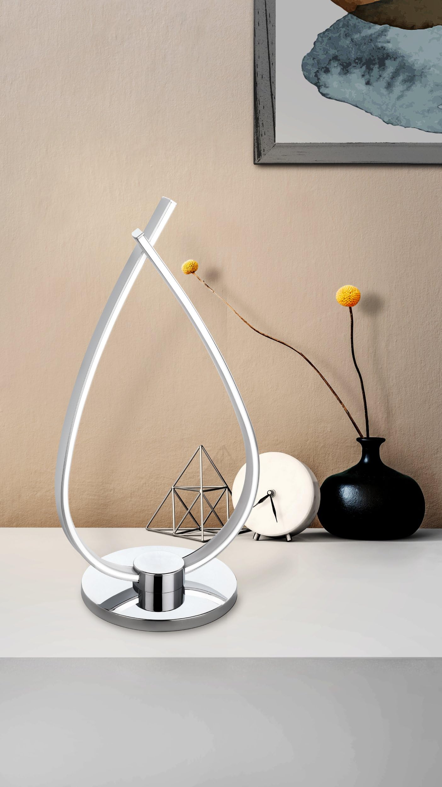 Eglo LED lampada da tavolo Roncade, lampada da tavolo a 1 fiamma, lampada