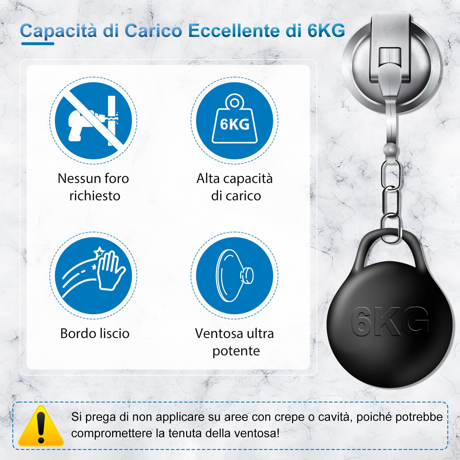 Set 2 Pz Ganci Adesivi Attaccapanni Da Parete Forma Ottagonale Casa 7.5