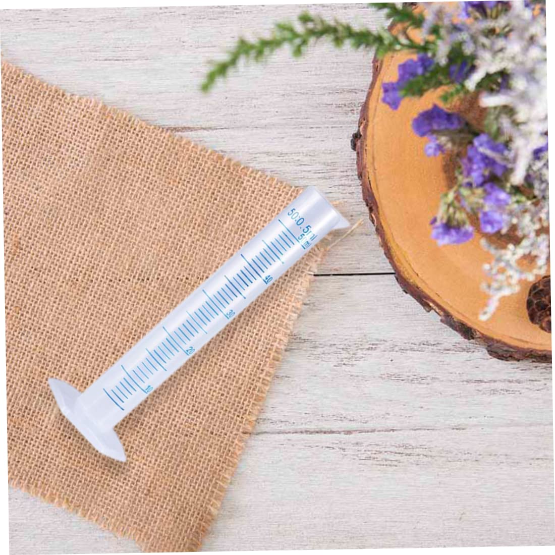 Cilindro Graduato Da Laboratorio 50 Ml - In Plastica Trasparente, Base Stabile, Per Misurazioni Precise