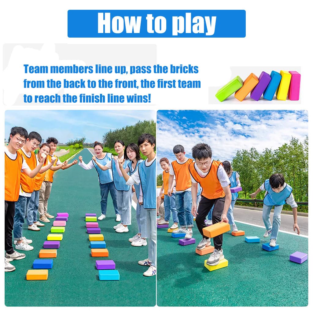 Gioco di pietre di fiume antiscivolo per team building e attività indoor outdoor