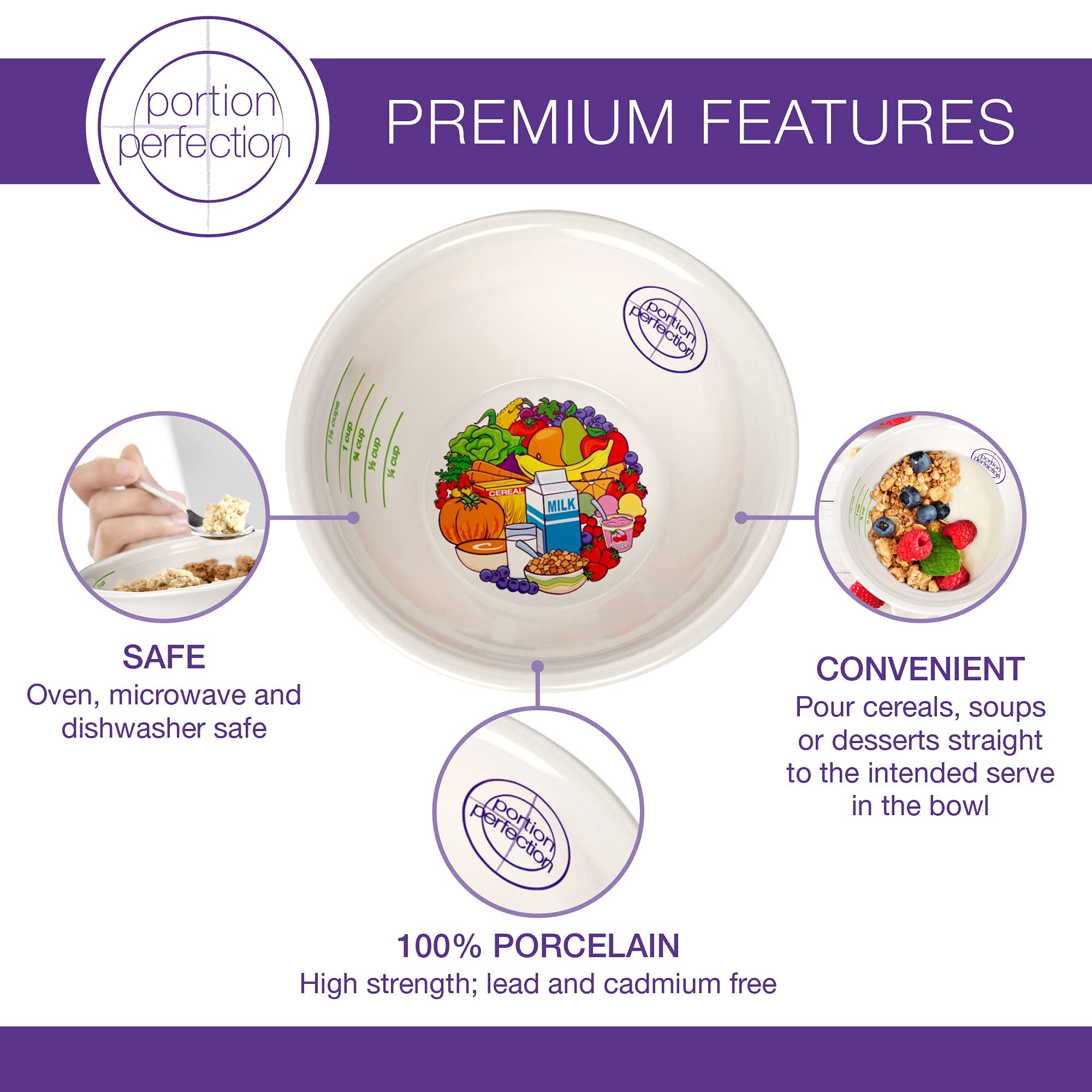 Buy Portion Control Bariatric Plates and Bowls set of 2 each in Porcelain 8 Inch Gastric