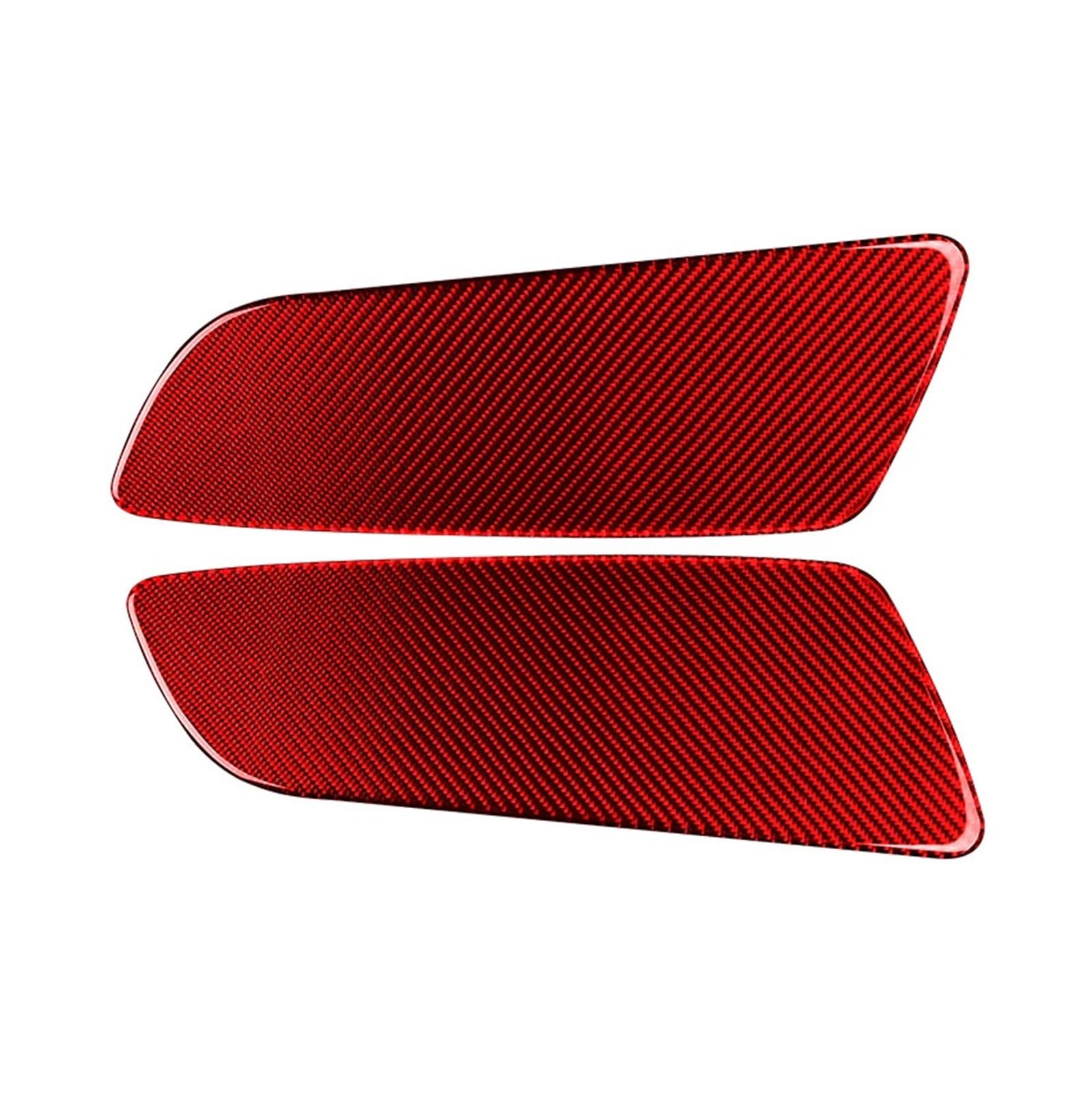THXZINGLWG Compatible for Mustang GT 2015-2021 Car Accessories Carbon Fiber Interior Car Rear Door Panel Trim Stickers Decals Decoration Cover(TYPE1)