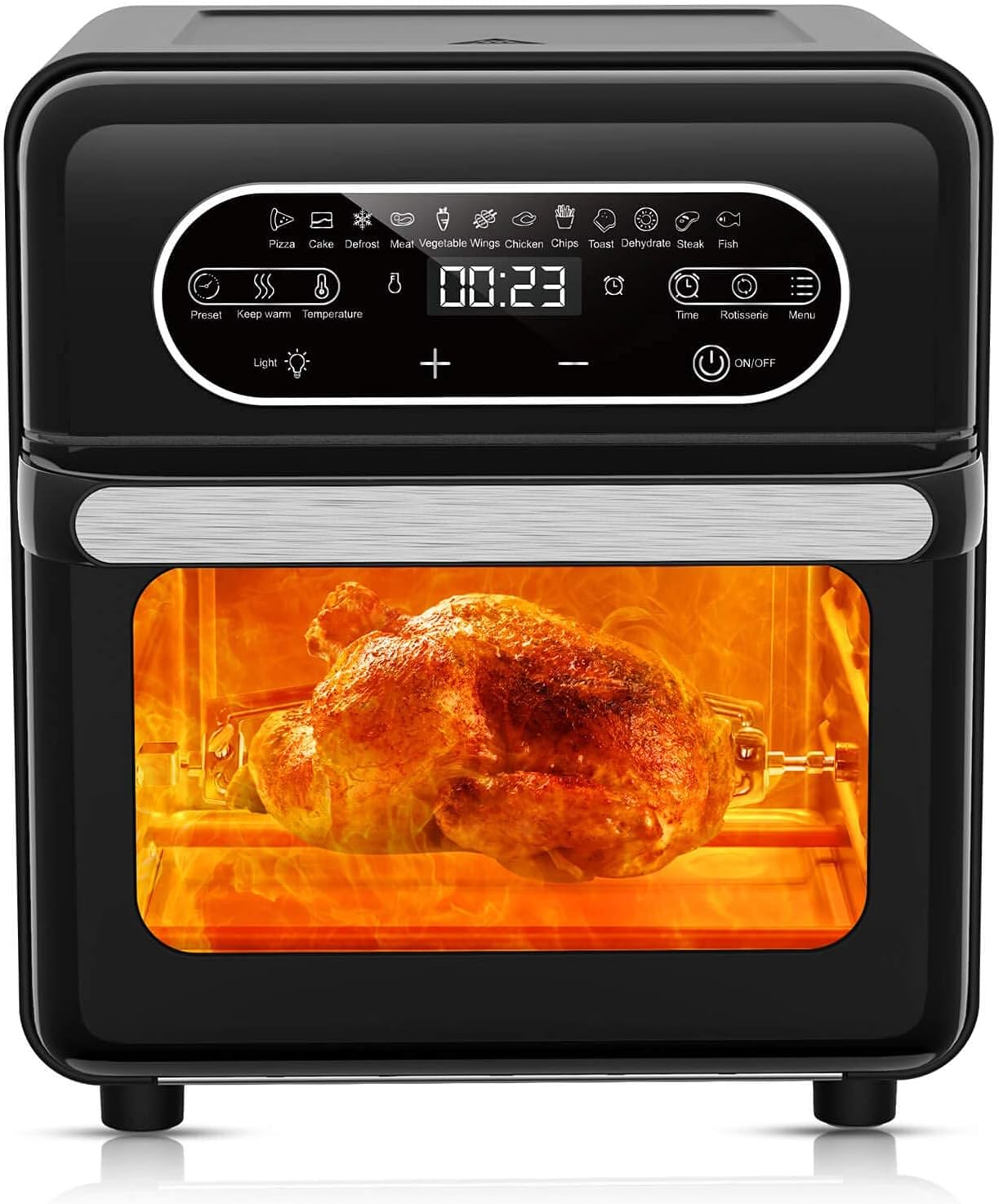 LaraLov 12in1 Air Fryer Toaster Oven, 16qt Family Size