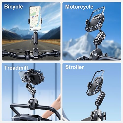 Miniatura 7 de Soporte de teléfono para motocicleta, soporte de teléfono de bicicleta de montaña para bicicleta, accesorios de motocicleta eléctrica, soporte de