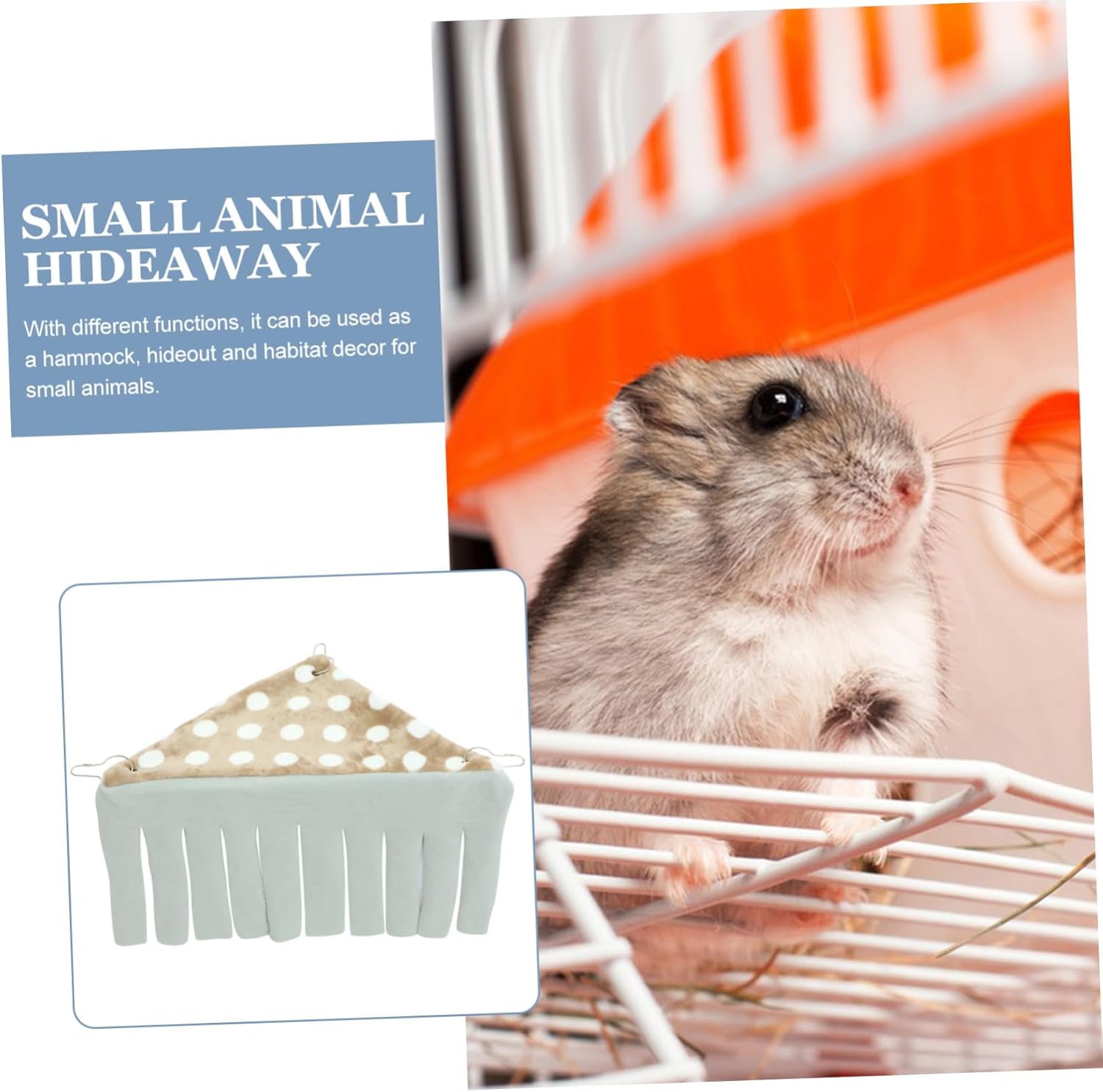 Pet Cage Hideout Tent Small Animal House Habitat Guinea Pig Hideaway Cat Tent Easy Install Corner