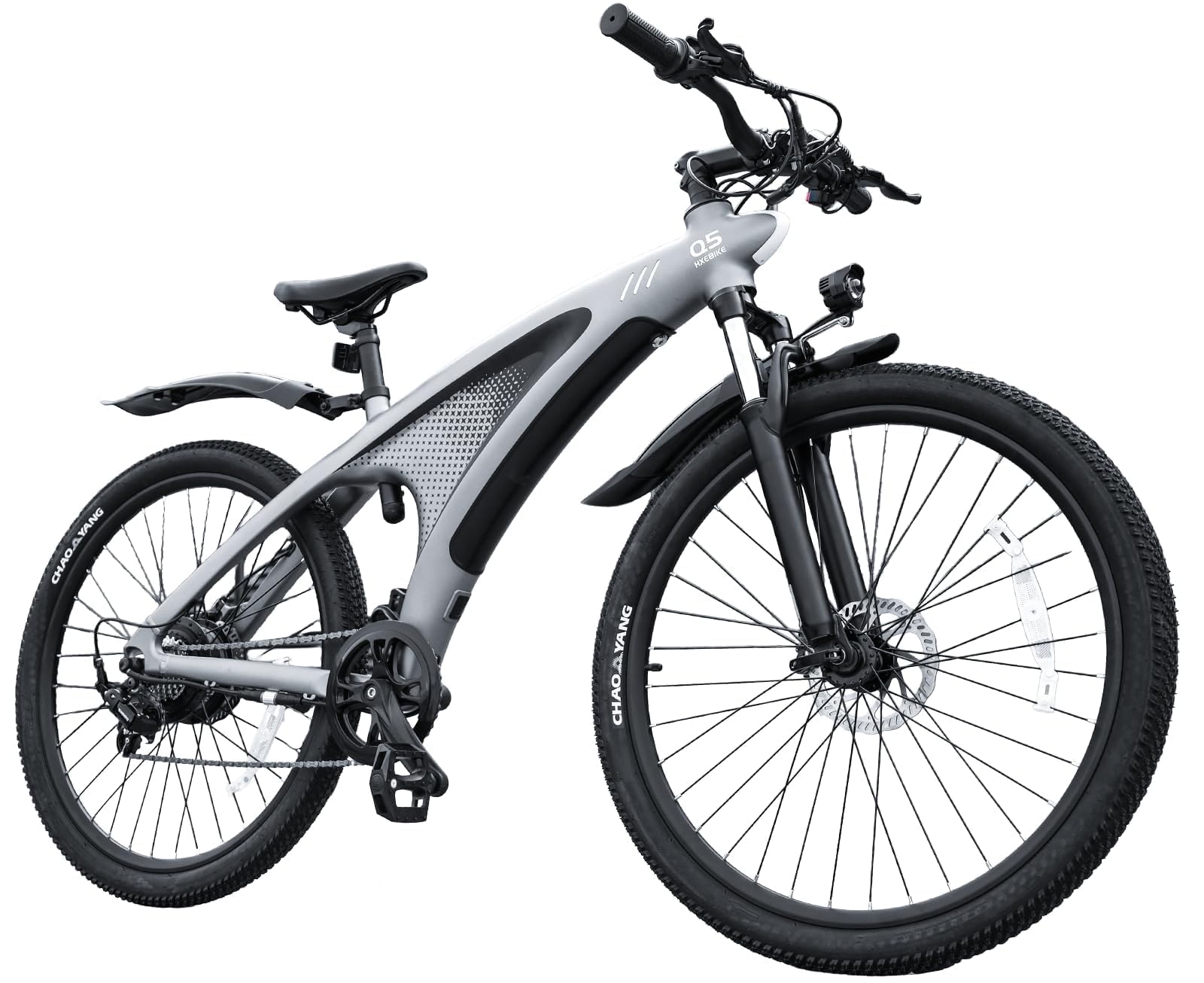 HX Q5 Shark Bici Elettrica Uomo,27.5" bicicletta elettrica per Città e Off-Road, 48V 13/20A,Autonomia di 100 km, Ammortizzatore Regolabile, Mountain E bike con Freno a Disco Idraulico