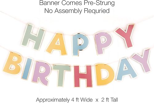 Miniatura 3 de PapaKit Bundle - Pancarta de feliz cumpleaños, decoración de pastel con números de edad personalizables, abanicos de papel de decoración de pared de