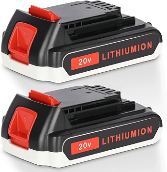 JYJZPB Replace Battery for Black and Decker 20V Lithium Battery LBXR20 Tool | 2 Packs Replacement Lithium-Ion Battery Compatible with Black &Decker LBXR20 LBXR2020 LBX20 LBXR2520 LB2X4020 LB2XR20 3000mAh