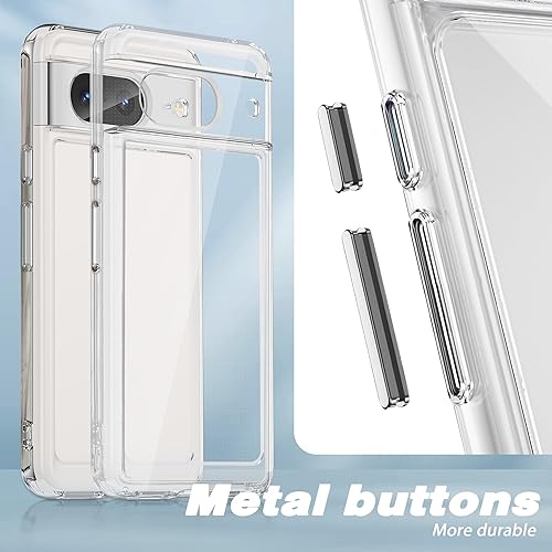 Miniatura 3 de Seltureone Compatible con Google Pixel 8, TPU suave, a prueba de golpes, a prueba de arañazos, transparente