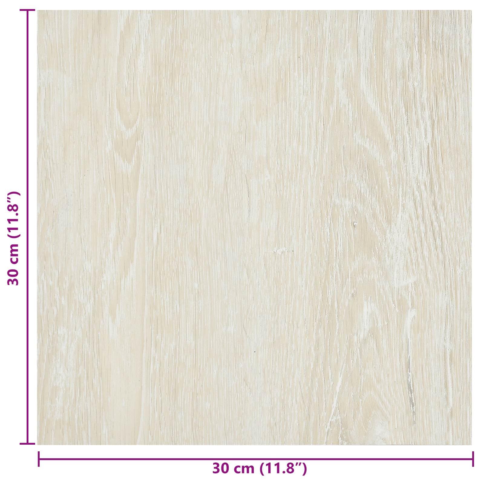 Tablones de suelo autoadhesivos de PVC, color crema, 30,5 x 30,5 cm, 20 unidades, para salón, dormitorio, cocina, pasillo, fácil instalación, suelo antideslizante con aislamiento