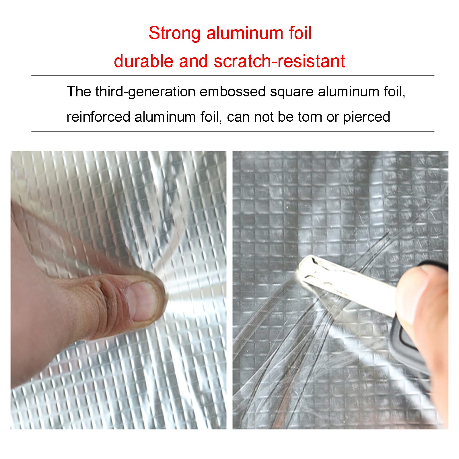Isolante Termico,Cotone Isolante Acustico per Auto,Stuoia Cotone Isolante Autoadesivo,Riflettente Foglio di Alluminio Pellicola Isolante,Pannello Riflettente Termosifoni,5mm（THk）,1 * 3M(3m²)