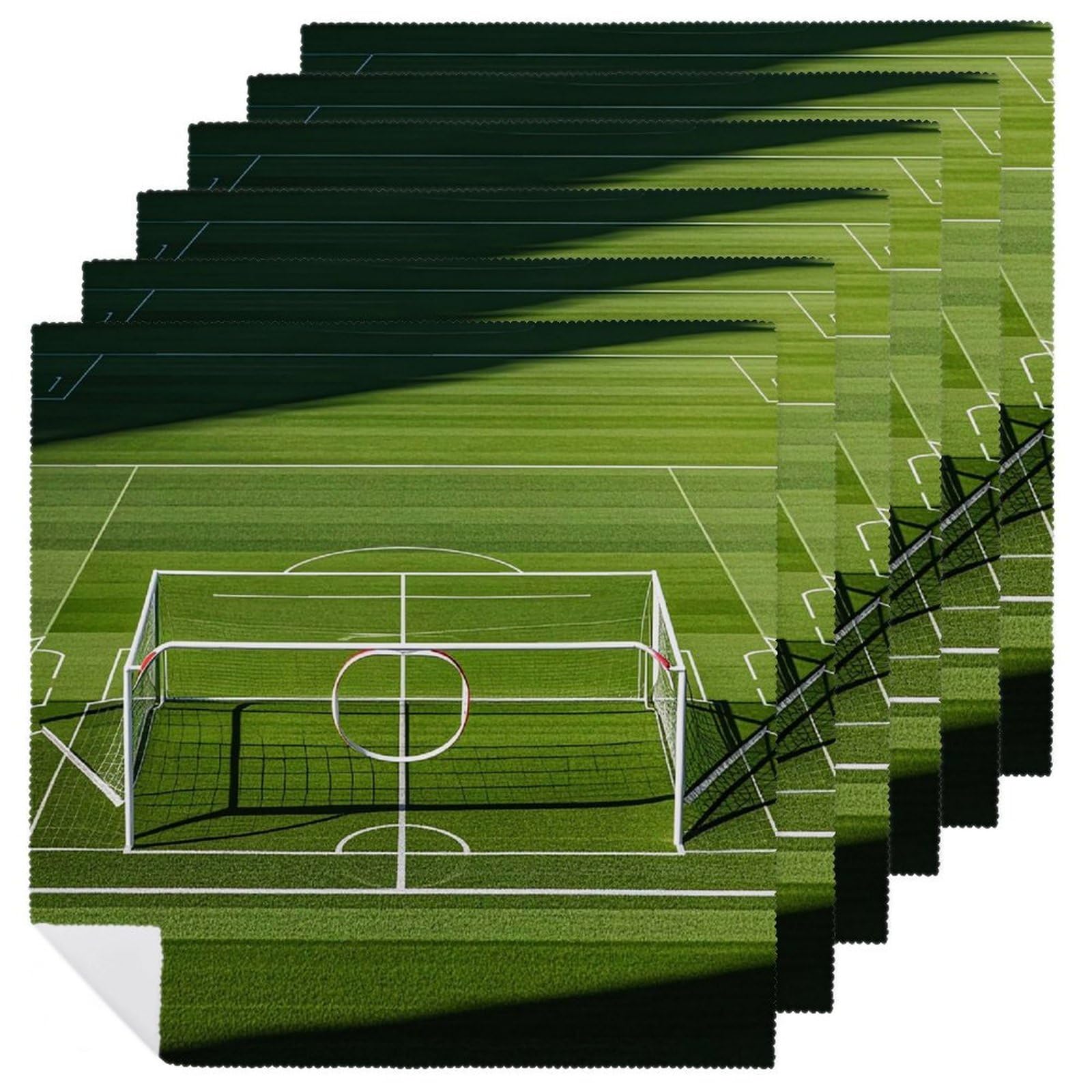 Serviette tissu délicat haut de gamme motif football mariage et dîner