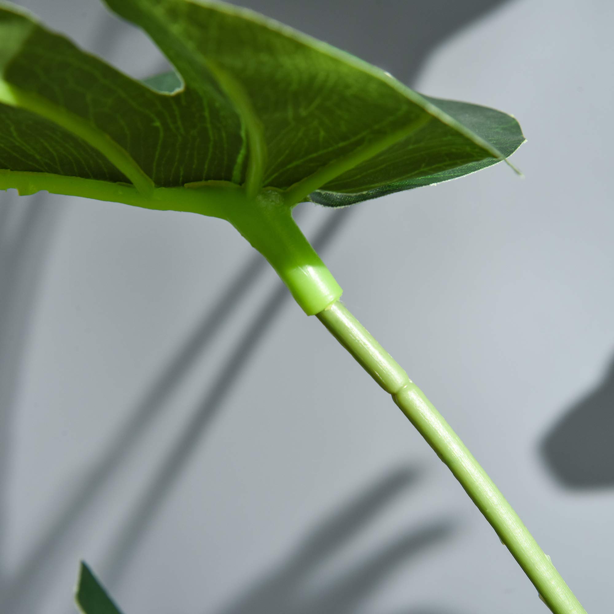 Outsunny Plante Artificielle Modèle Monstera 21 Feuilles Ø16 x 100H cm