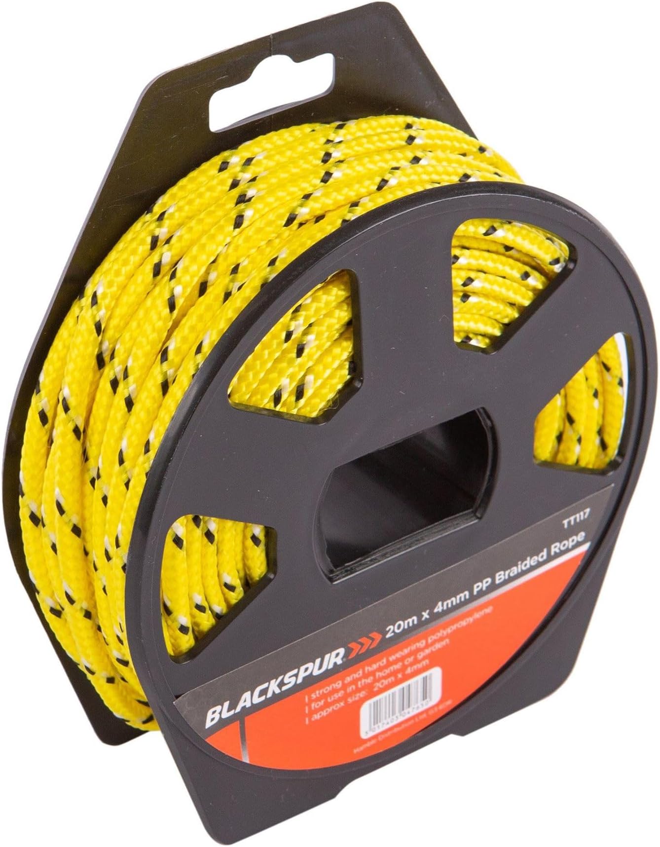 Blackspur BB-TT117 20m*4mm Polypropylene Braided Rope on Reel
