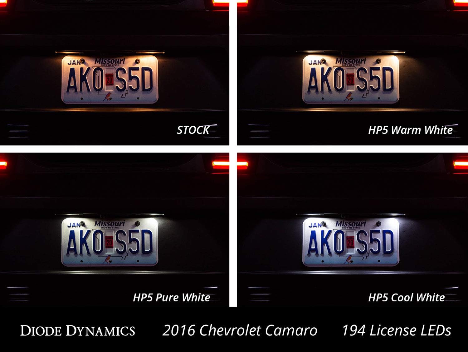 Bulb Size Diode Dynamics License Plate LEDs Compatible With Ford