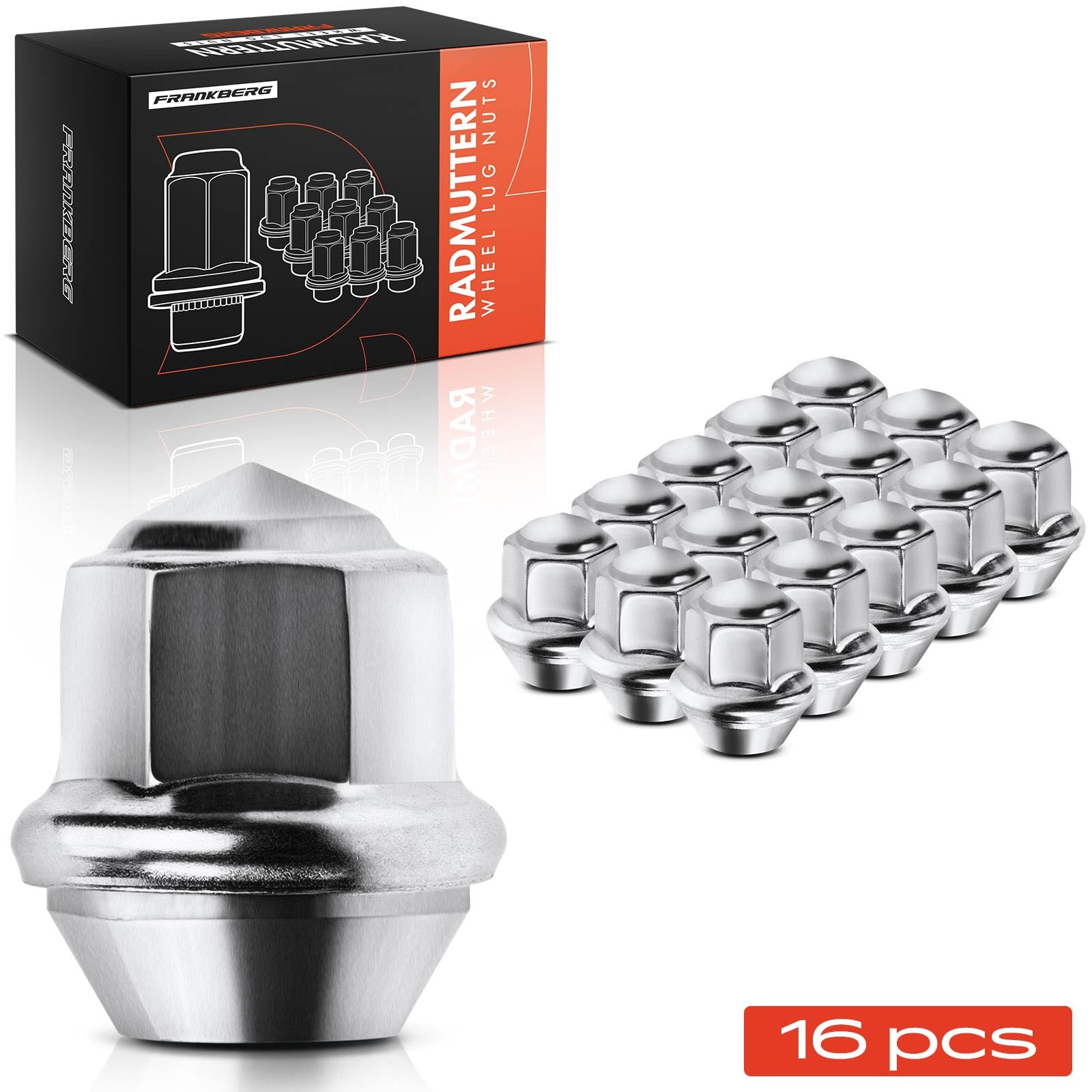 Frankberg Dadi per ruote Viti per ruote Bulloni per ruote Compatibile con Fiesta VI CB1 CCN K.u.g.a II DM2 EcoSport Focus III Turnier Fiesta VII HF HJ Replace# ACPA1012DXA