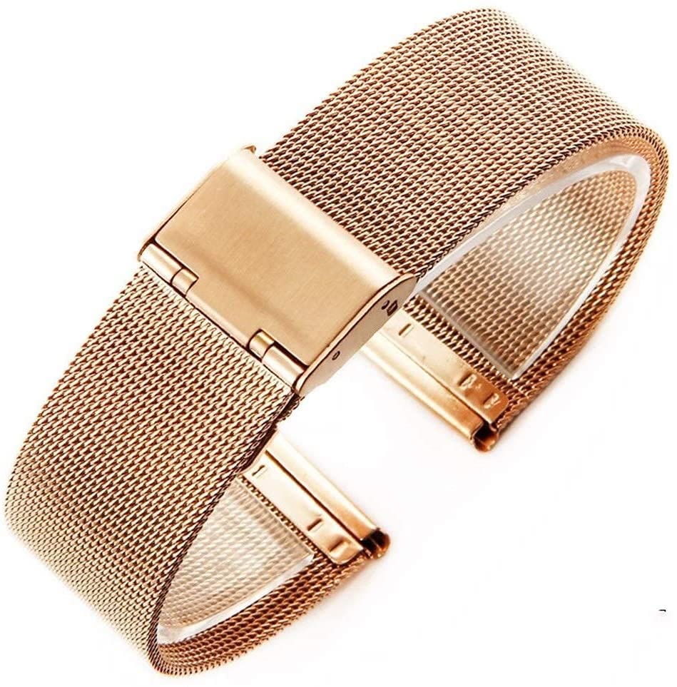 Bracelet de montre acier inoxydable hommes maille de remplacement 18mm 20mm 22mm robuste