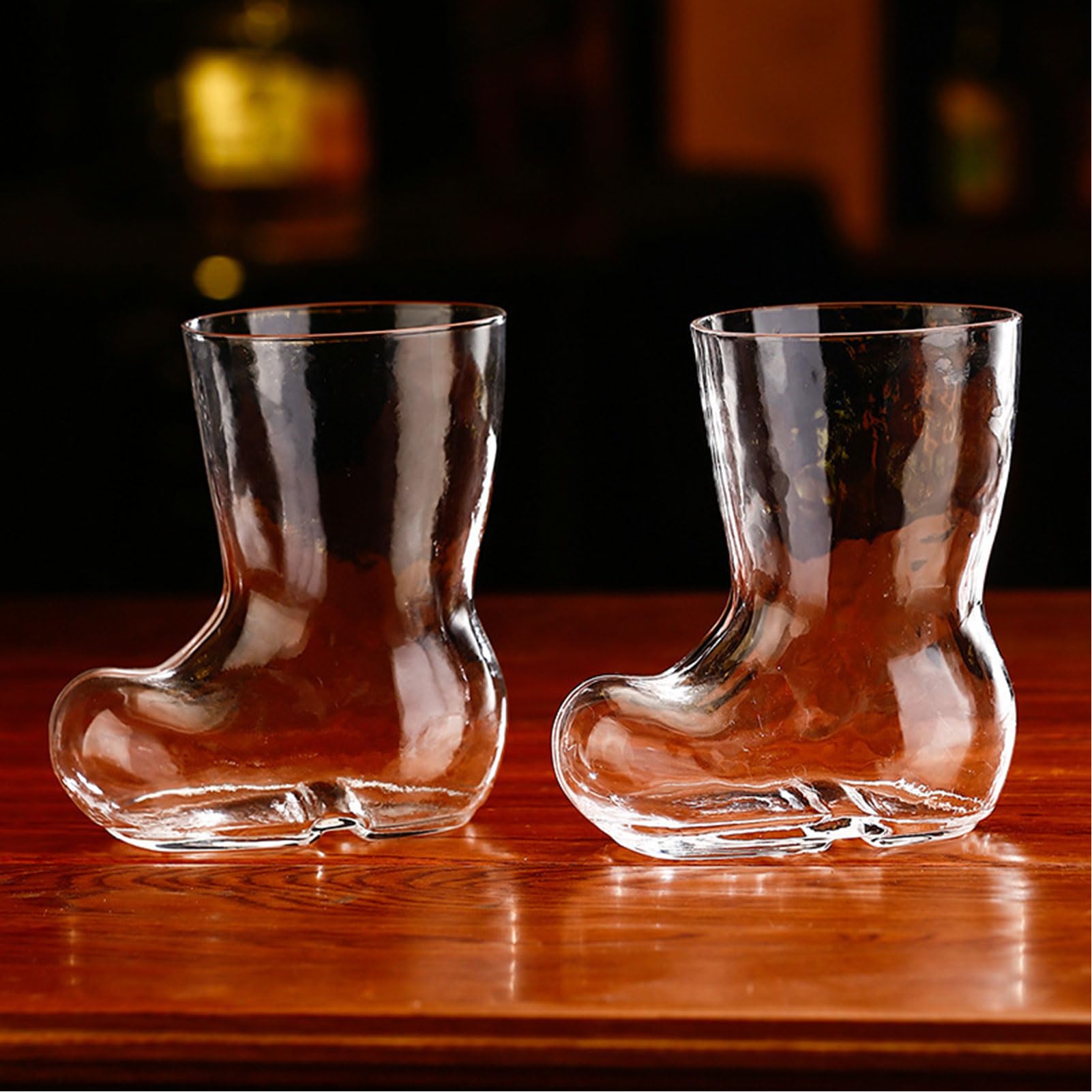 LSFYYDS 2 Pcs Creative Boots Glass Cup Cute Cocktail Glass Creative Martini Glasses Drinks Cup for Juice Champagne Tequila Cocktail Wine Martini
