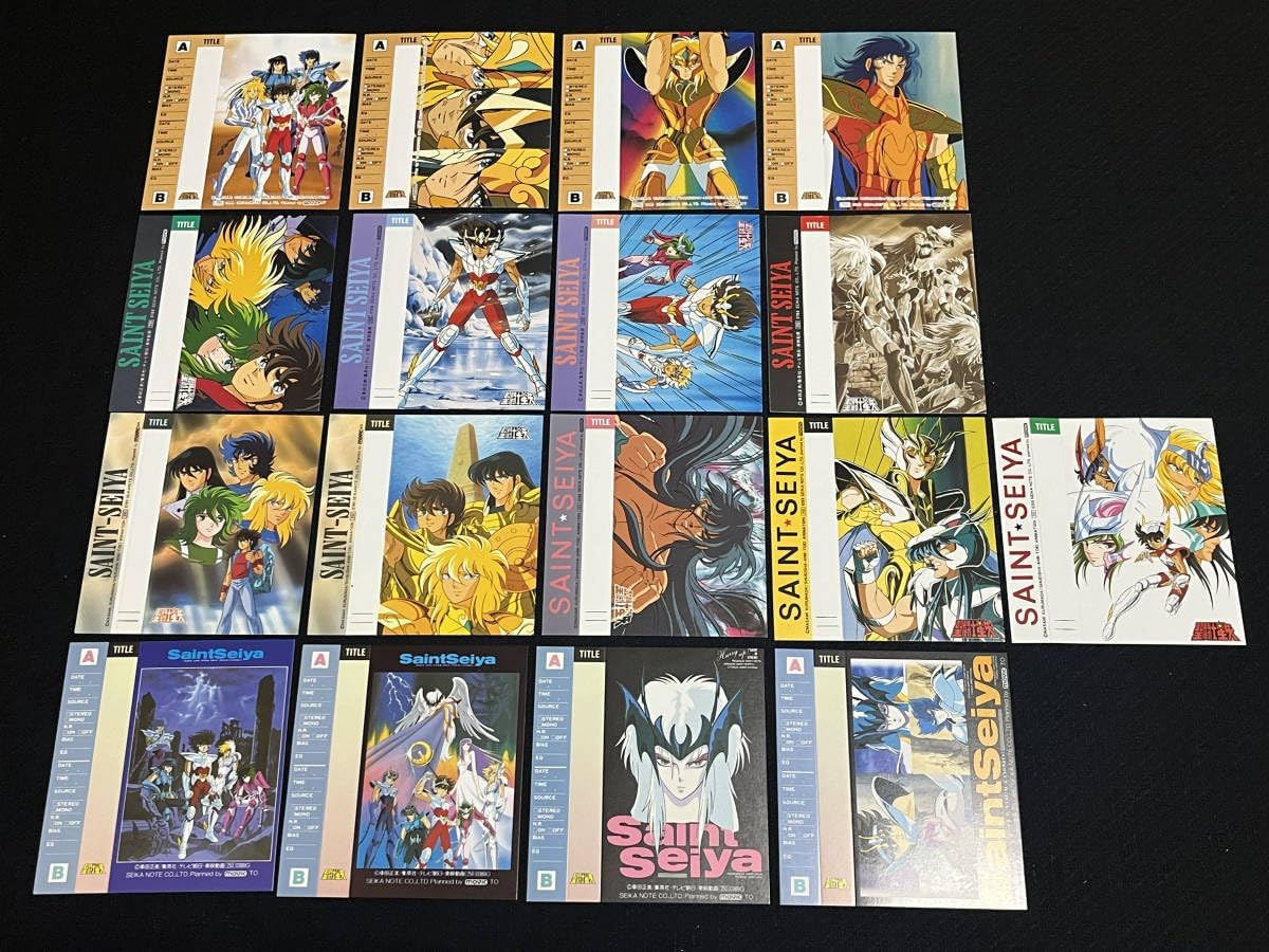 値下げ　超レア！　聖闘士星矢　BOX特典トレカ　３枚セット 聖闘士星矢 カセットレーベルセット③ インデックスカード 聖