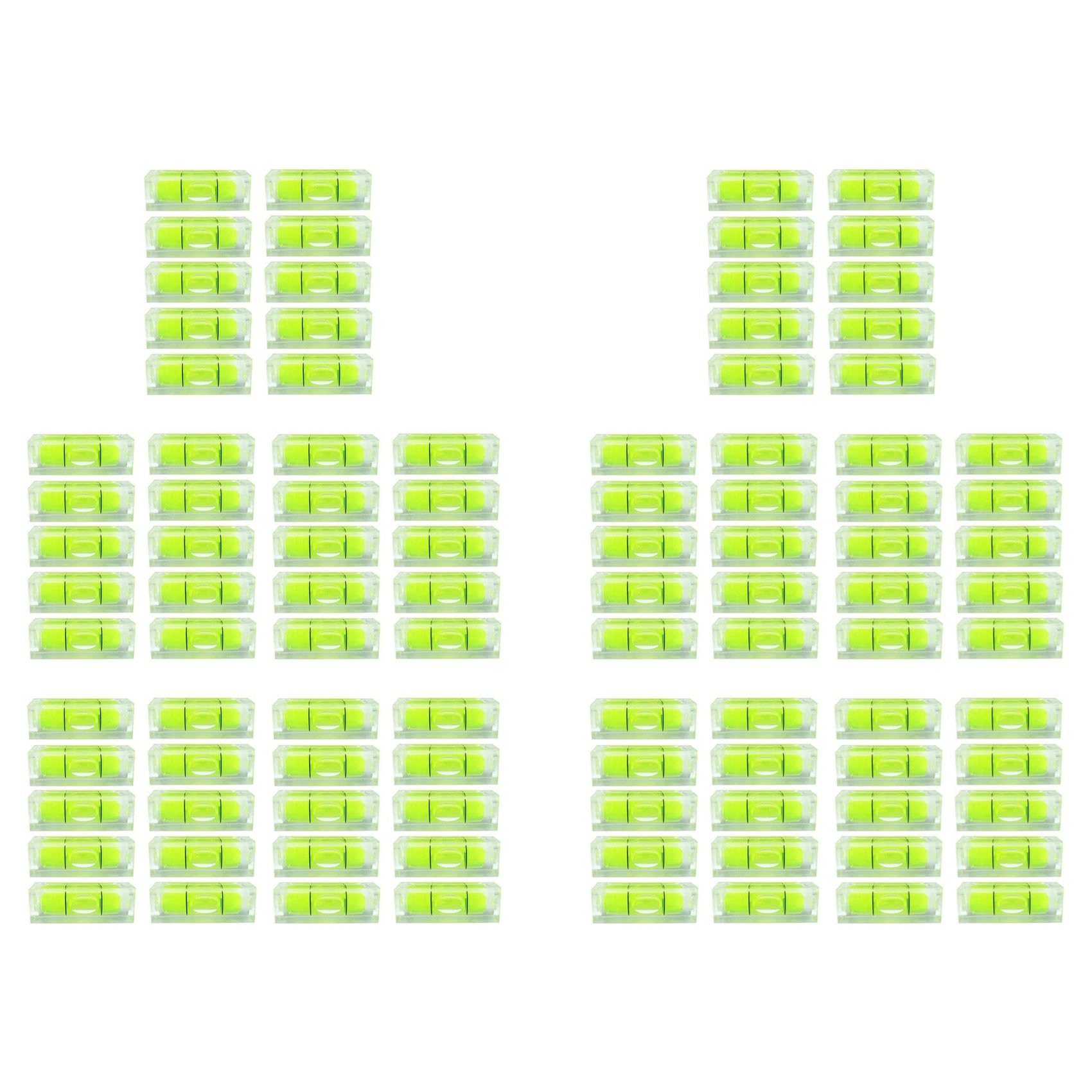 Jnchdghwa As Shown 100Pc Mini Bubble Spirit Level 10X10x29mm Square Levels For Wall Frames Art Displays Picture Hanging Rv Tripod Measuring