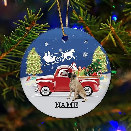 English Bull Mastiff Ornaments Personalized Dog Ornament Custom Christmas Pet Ornament Pet Remembrance Keepsake Dog Memorial Gift 3 Pet Keepsake for