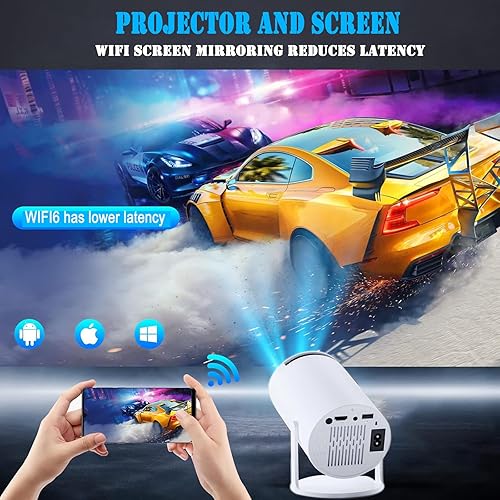 Miniatura 4 de Mini proyector con Wifi y Bluetooth Proyector Portátil 4K con Android 11 180 Ajustable, Corrección Keystone, proyector de teléfono es adecuado para