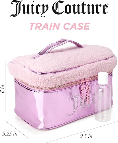 Miniatura 2 de Juicy Couture Bolsa de cosméticos para mujer - Organizador de viaje para maquillaje y artículos de tocador, Rosa 4