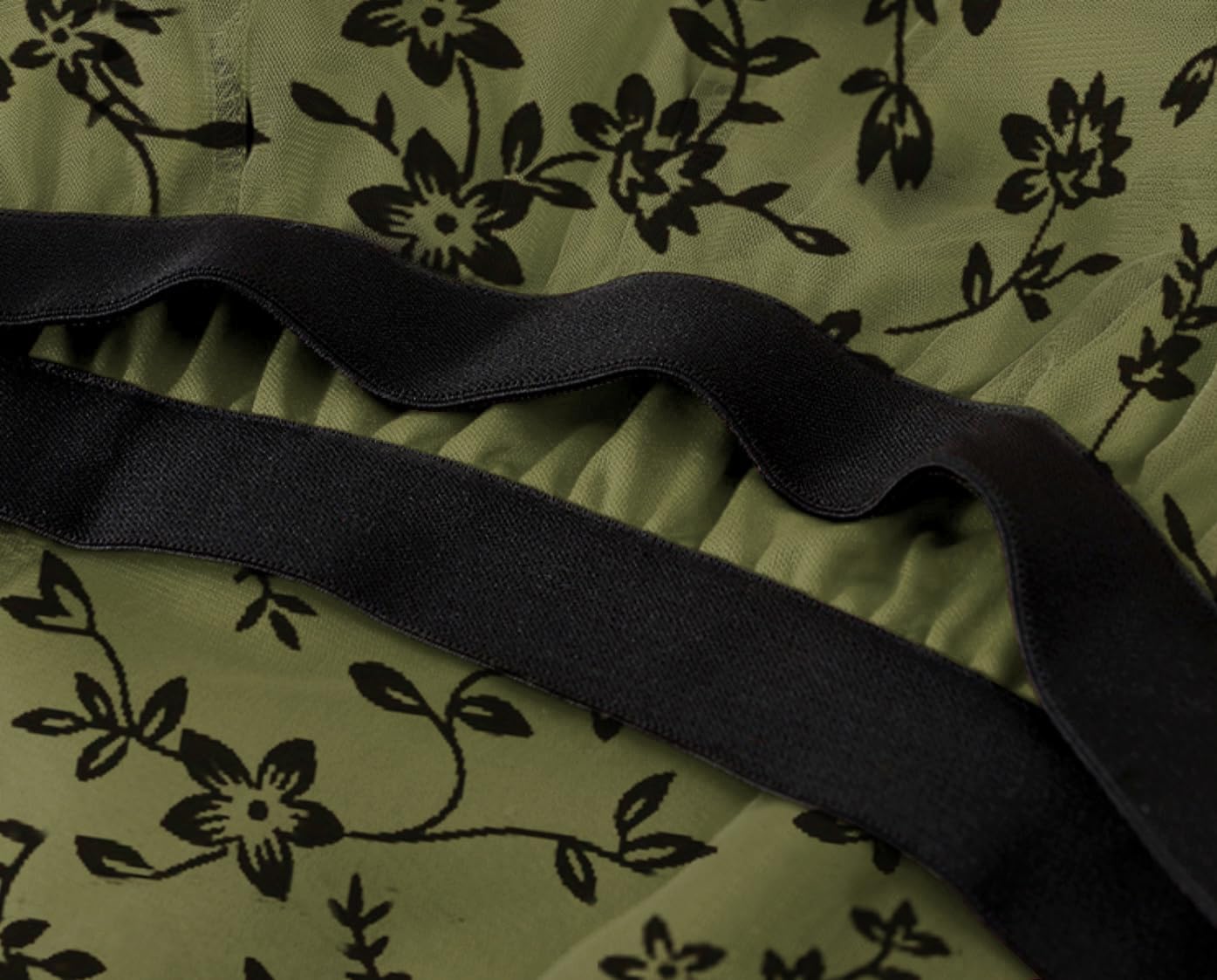 Skirts for Women Midi Long Length Dressy Casual Trendy Summer Tulle A-Line Floral High Waist Skirt - Image 5