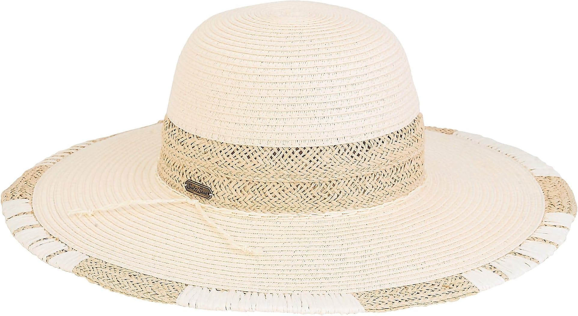 Womens Baia Paper Braid Sun Hat One Size Natural Beige